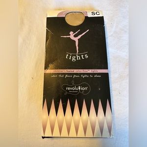 Revolution Small Child Color Flow Footed Tights Dark Tan